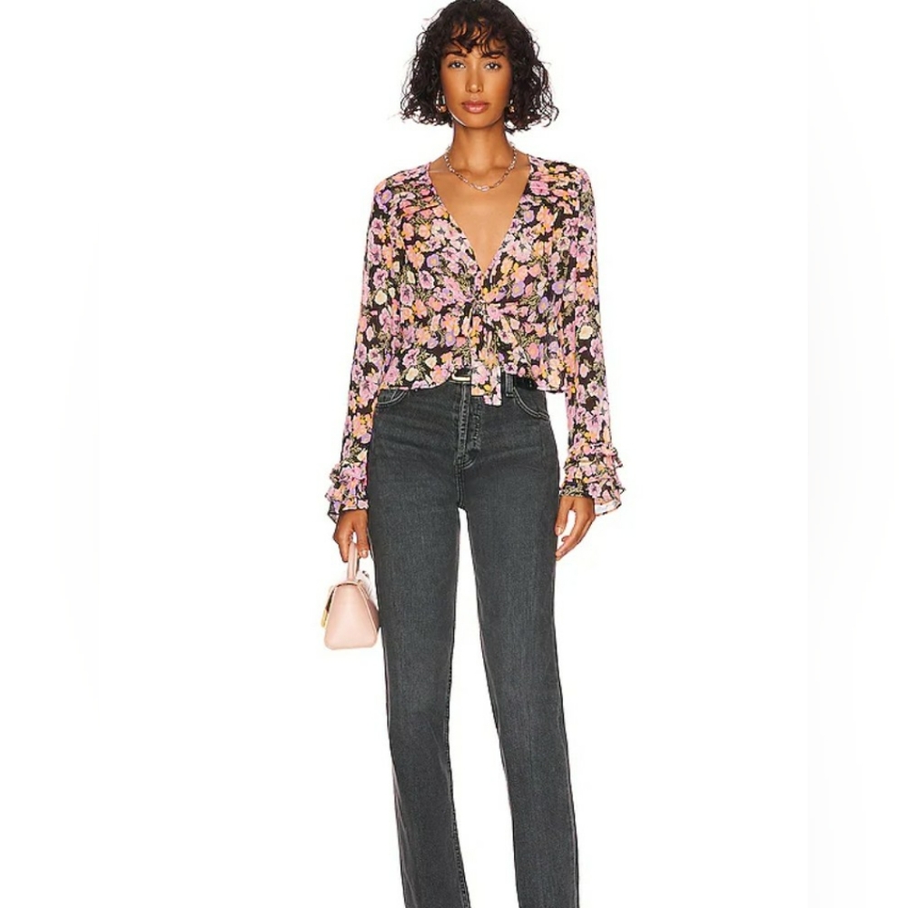 Free People Maybel Ruffle Crop Top